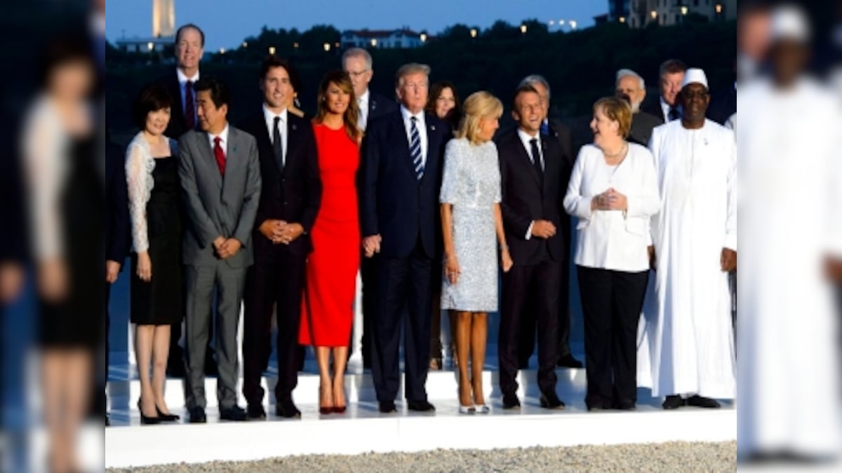 G7 member leaders hold discussions over Iran-P5+1 nuclear deal, Amazon fires and trade; but group's own unity appears shaky