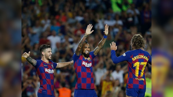 European football talking points: Barcelona score five without Lionel Messi, handball confusion in Germany and more