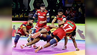 Pro Kabaddi 2019 Playoffs Highlights, UP Yoddha vs Bengaluru Bulls in Ahmedabad: Bengaluru win thrilling contest in extra time