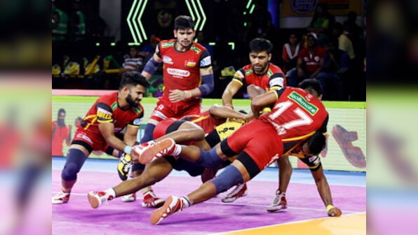 Pro Kabaddi 2019 Playoffs Highlights, UP Yoddha vs Bengaluru Bulls in Ahmedabad: Bengaluru win thrilling contest in extra time
