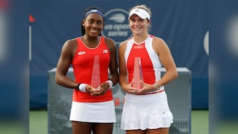 Washington Open: Teen star Coco Gauff captures her first WTA title after winning doubles final with Catherine McNally