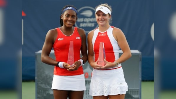 Washington Open: Teen star Coco Gauff captures her first WTA title after winning doubles final with Catherine McNally