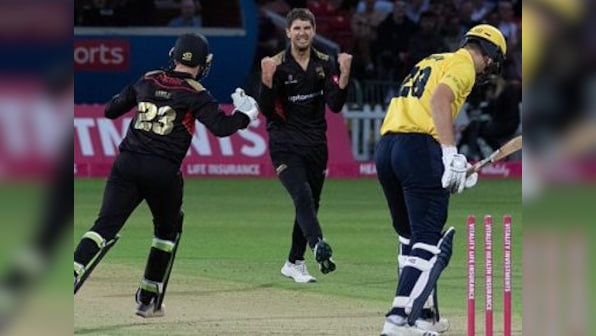Watch: Leicestershire spinner Colin Ackermann takes seven wickets in an innings to set new T20 world record