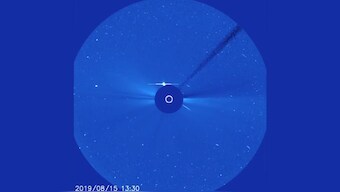Watch as a comet makes a suicidal plunge into the sun in a stunning display of cosmic fireworks