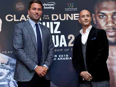 Eddie Hearns defends decision to stage Anthony Joshua vs Andy Ruiz Jr rematch in Saudi Arabia, says match could 'change boxing forever' Eddie Hearns defends decision to stage Anthony Joshua vs Andy Ruiz Jr rematch in Saudi Arabia, says match could 'change boxing forever'