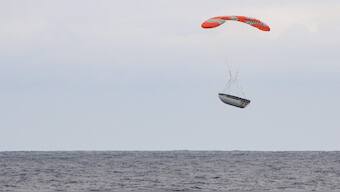 Historic: SpaceX grabs Falcon 9 fairing for reuse after launch of Israeli AMOS-17 satellite