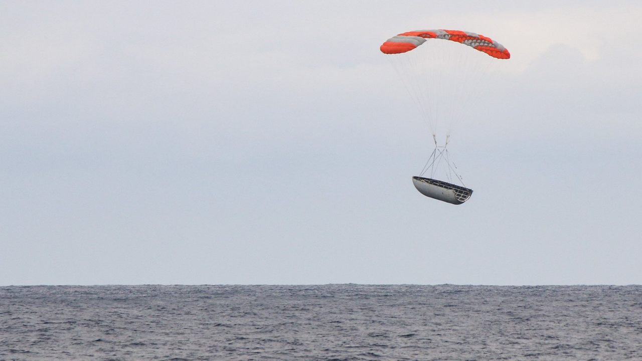Historic: SpaceX grabs Falcon 9 fairing for reuse after launch of Israeli AMOS-17 satellite Historic: SpaceX grabs Falcon 9 fairing for reuse after launch of Israeli AMOS-17 satellite