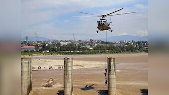 In daring operation, IAF airlifts four fishermen from under-construction bridge near overflowing Tawi river in Jammu