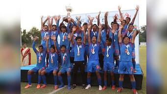 Striker Sridarth Nongmeikapam scores hat-trick as India thrash Nepal 7-0 to lift SAFF U-15 Championship title