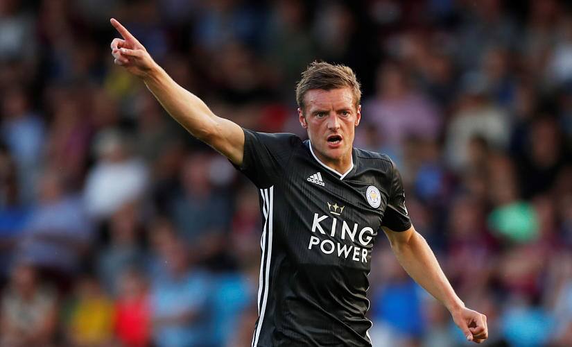 Soccer Football - Pre Season Friendly - Scunthorpe United v Leicester City - Glanford Park, Scunthorpe, Britain - July 16, 2019 Leicester City’s Jamie Vardy Action Images via Reuters/Lee Smith - RC1E63AE1B20