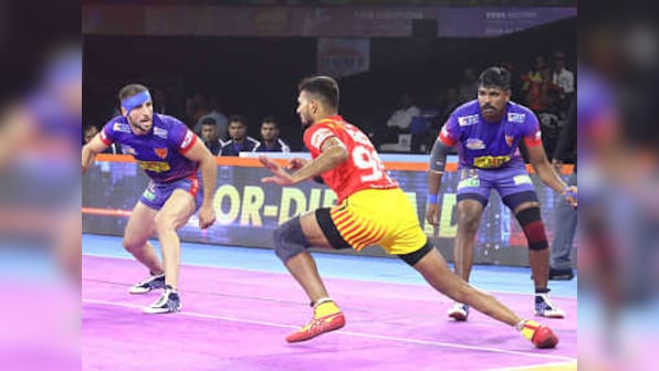Pro Kabaddi 2019 Highlights, Dabang Delhi vs Jaipur Pink Panthers at Patna: Naveen Kumar's comprehensive show leads to Jaipur's first defeat of the season
