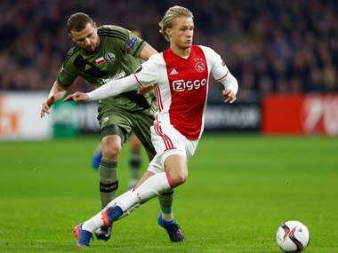 Ligue 1: Kasper Dolberg strikes twice in Nice's win over Lyon; second-placed Marseille falter as PSG increase lead to 12 points