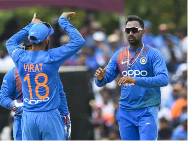 Krunal Pandya starred in India’s win in the second T20I. AFP