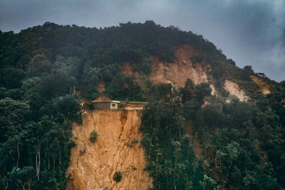 Landslide at Madhugundi in Chikkamagaluru district. Image credit: Mohammed Ibrahim.