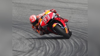 Honda's Marc Marquez to start Austrian MotoGP from pole after posting new lap record time in qualifying
