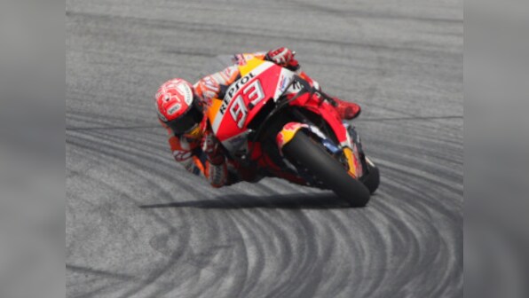 Honda's Marc Marquez to start Austrian MotoGP from pole after posting new lap record time in qualifying