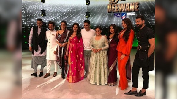 Mission Mangal stars Akshay Kumar, Vidya Balan, Taapse Pannu appear on Madhuri Dixit's Dance Deewane