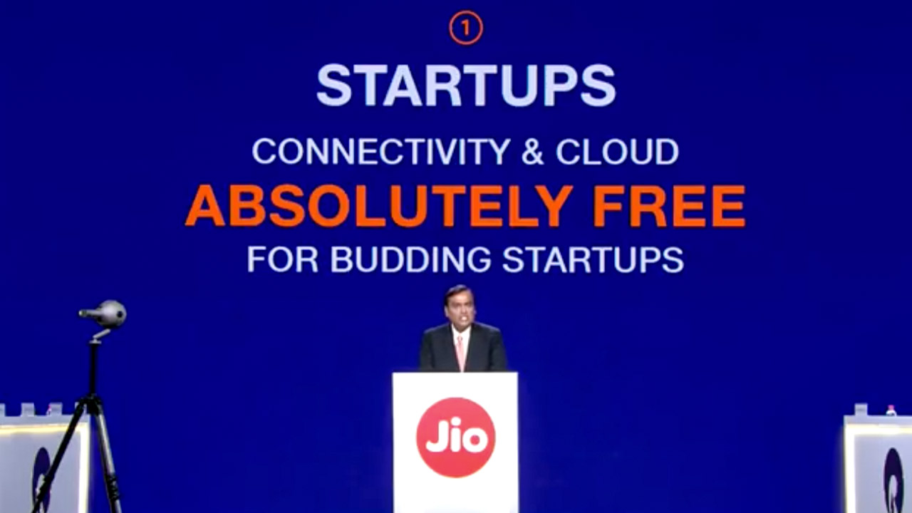 Reliance Jio announces Microsoft partnership, offers free cloud and internet services to budding startups Reliance Jio announces Microsoft partnership, offers free cloud and internet services to budding startups