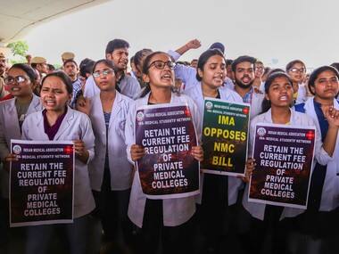 NMC Bill decreases seats under controlled fee structure from 85% to 50%, favours pvt colleges, say doctors as protests enter Day 2