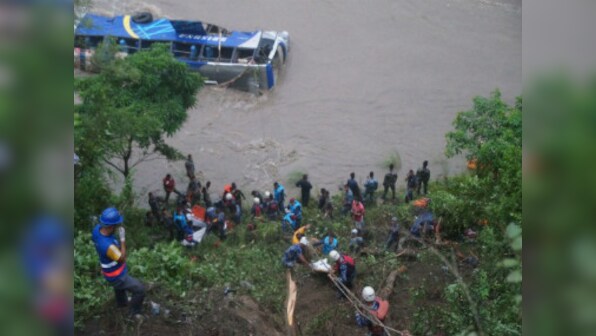 Three dead, 23 missing as bus plunges into central Nepal’s Trishuli river; search and rescue operation underway