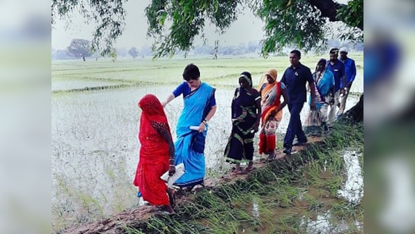 Priyanka Gandhi Vadra meets kin of those killed in Sonbhadra shooting; 'political stunt,' says Uttar Pradesh deputy CM