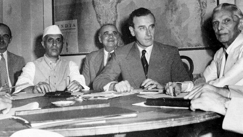 Lord Louis Mountbatten, viceroy of India, met with Indian leaders to discuss partition. Max Desfors/ The Associated Press