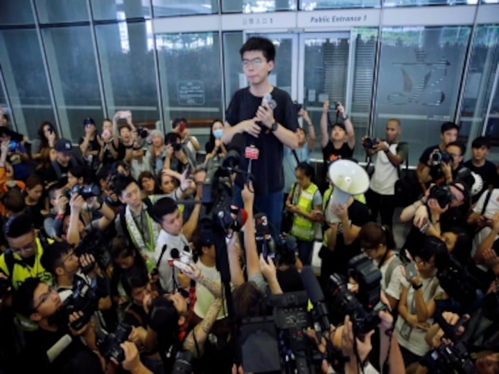 Hong Kong pro-democracy activist Joshua Wong arrested ahead of planned weekend protests