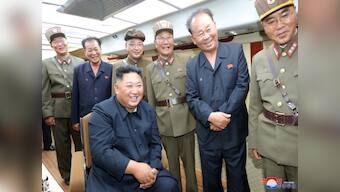 North Korea says Kim Jong-un oversaw test of 'new weapon' after it fires fifth in 12 days following joint exercises between Washington and Seoul