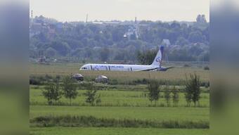 Russian pilot makes emergency landing in cornfield after bird hits flight; hailed as hero by citizens, passengers
