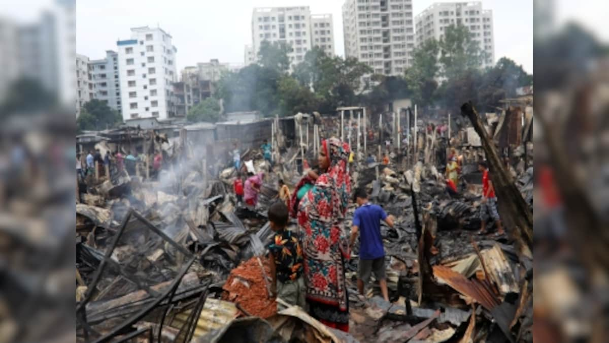 Around 3,000 homeless as fire guts Bangladesh slum; no casualties reported as residents were away celebrating Eid, say officials