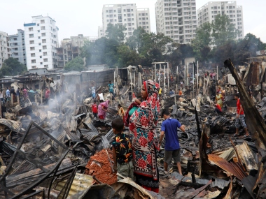Around 3,000 homeless as fire guts Bangladesh slum; no casualties reported as residents were away celebrating Eid, say officials Around 3,000 homeless as fire guts Bangladesh slum; no casualties reported as residents were away celebrating Eid, say officials