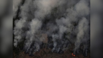 Brazilian president Jair Bolsonaro admits to farmers setting Amazon forest ablaze illegally, tells foreign powers not to meddle in issue