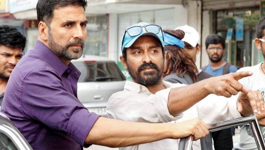 Raja Krishna Menon and Akshay Kumar during the filming of Airlift | Twitter
