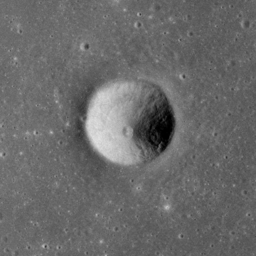 The Sarabhai crater on the moon. Image credit: NASA