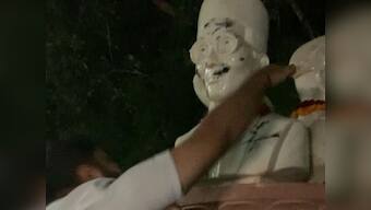 Congress-affiliated NSUI blackens bust of Savarkar installed at Delhi University, garlands those of Bhagat Singh, Subhash Chandra Bose