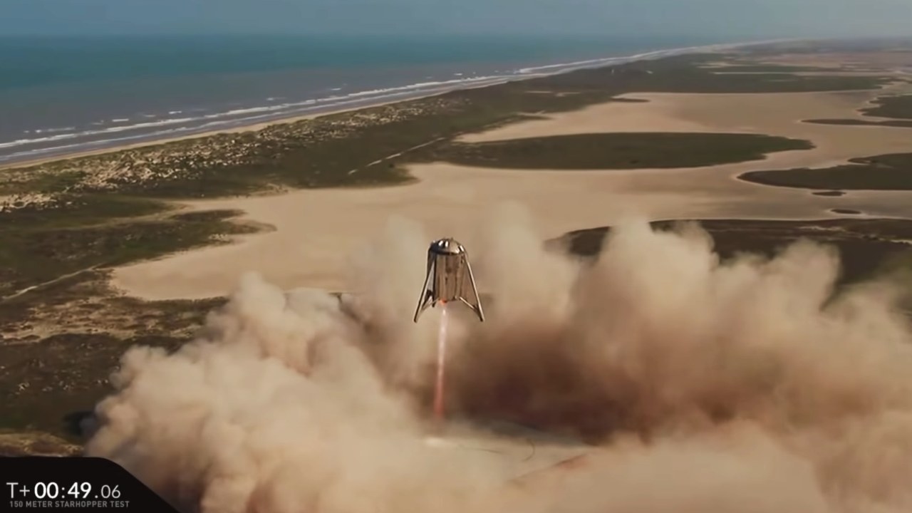 Starhopper Raptor engine test success_SpaceX