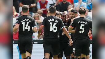 Premier League: Raheem Sterling's hat-trick helps Manchester City begin title defence in style with dominant win over West Ham United