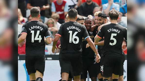 Premier League: Raheem Sterling's hat-trick helps Manchester City begin title defence in style with dominant win over West Ham United