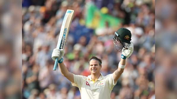 Ashes 2019: Steve Smith leads Australia's fight back with heroic 144 on Day 1 of Edgbaston Test