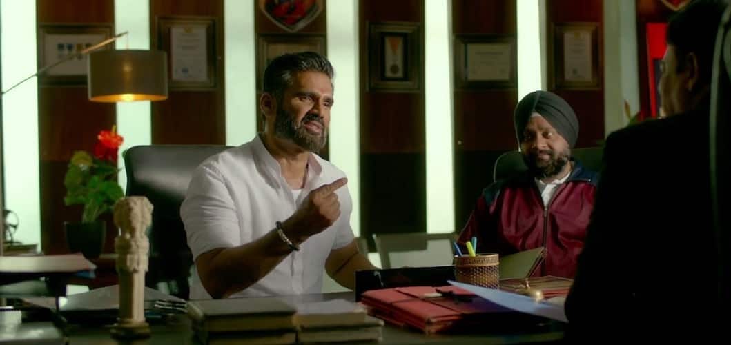Suniel Shetty in a still from the trailer | Twitter