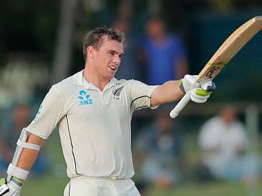 Latham was unbeaten on 111 at stumps. AP