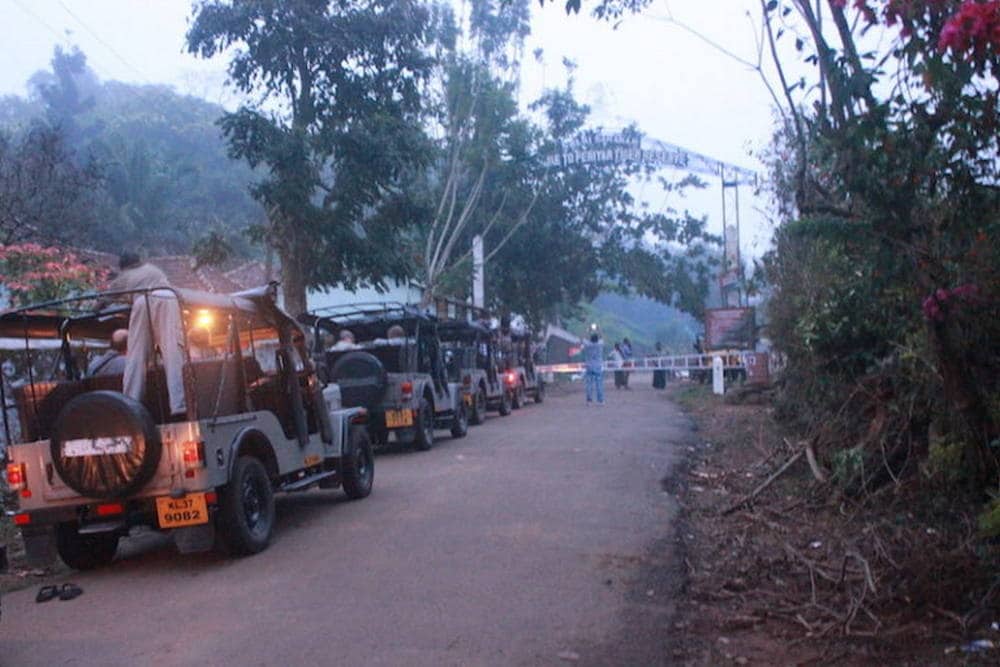 Tourists wait for entry into the Periyar Tiger Reserve. Image credit: S. Gopikrishna Warrier/Mongabay.