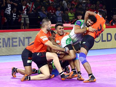 Pro Kabaddi 2019: Rohit Baliyan sizzles with last-minute Super Raid as U Mumba edge out Patna Pirates to climb up to fourth spot Pro Kabaddi 2019: Rohit Baliyan sizzles with last-minute Super Raid as U Mumba edge out Patna Pirates to climb up to fourth spot