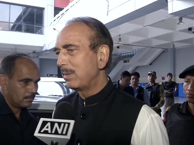 Ghulam Nabi Azad stopped from visiting Jammu and Kashmir for second time, sent back to Delhi from Jammu airport Ghulam Nabi Azad stopped from visiting Jammu and Kashmir for second time, sent back to Delhi from Jammu airport
