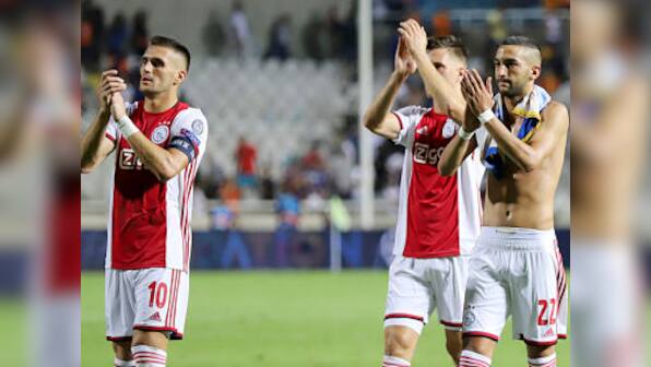 UEFA Champions League qualifying: Ajax secure spot in group stage draw with 2-0 win over APOEL; Club Brugge, Slavia Prague also through