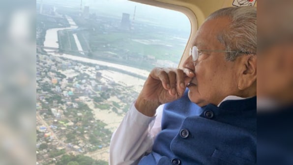 Andhra Pradesh governor conducts aerial survey of flood-hit state; people in low-lying areas asked to shift to safer places