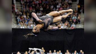 Breathtaking Simone Biles 'unbeatable' rivals say after witnessing unprecedented triple-double floor exercise landing