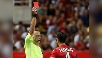 Ligue 1: Lyon hammer Monaco 3-0 in season opener as Cesc Fabregas gets sent off