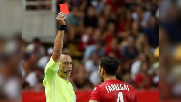 Ligue 1: Lyon hammer Monaco 3-0 in season opener as Cesc Fabregas gets sent off
