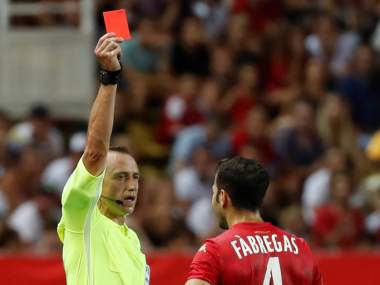 Ligue 1: Lyon hammer Monaco 3-0 in season opener as Cesc Fabregas gets sent off Ligue 1: Lyon hammer Monaco 3-0 in season opener as Cesc Fabregas gets sent off